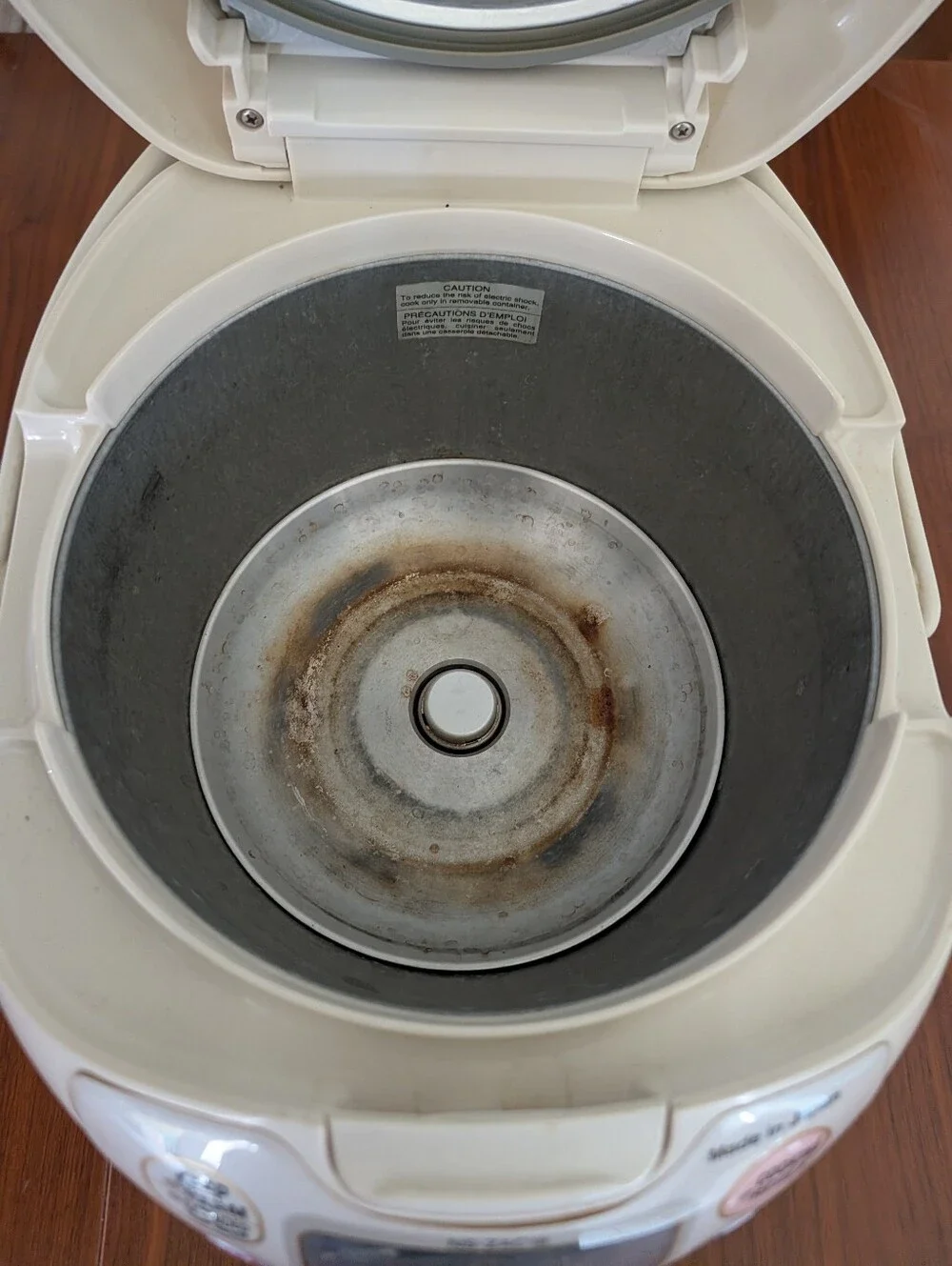 Zojirushi Neuro Fuzzy NS-ZAC18 10-CUP Rice Cooker Pre Owned W/Socketed Battery